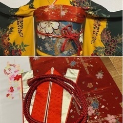 正絹振袖フルセット★長襦袢・袋帯・帯揚げ・帯締め他の画像