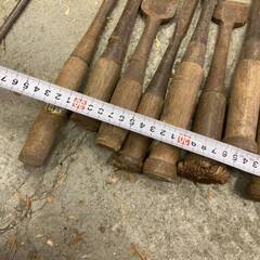 大工 道具 のみ ノミ セット 大工道具 鑿 ハンドツール 古道具 宮大工 追の画像