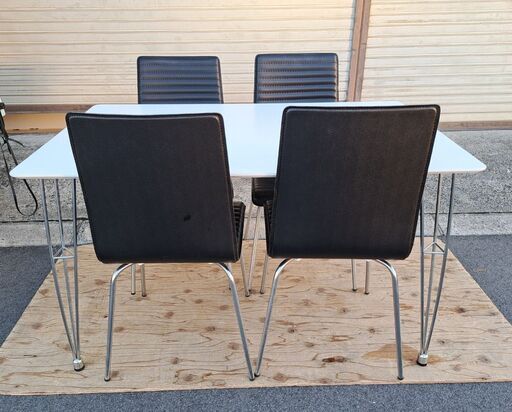 NITORI ニトリ ダイニングテーブル チェア4脚セット 幅120cm×奥行75cm×高さ70cm