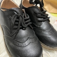 キッズ　ローファー 18センチ　黒　の画像