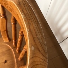 カントリー家具　ダイニングチェア　4脚セットの画像