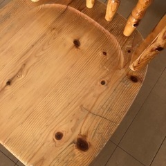 カントリー家具　ダイニングチェア　4脚セットの画像