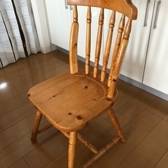 カントリー家具　ダイニングチェア　4脚セットの画像