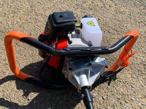 エンジンオーガー　エンジン穴掘り機　お好きなサイズドリル1本付き 　63CC くい打ち、植樹、種まき、木の根っこを掘る 新品　