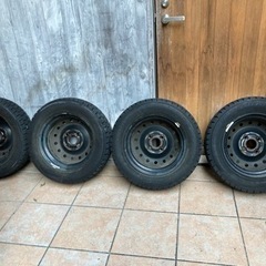 【売約済み】スタッドレスタイヤ・ホイール4本セット　155/65R13 73Q ホンダライフなどの画像