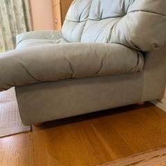 美品！使用期間半年未満！ソファ 3人掛け シンプル 脚つき 脚付き レザー ファブリック コンパクトソファ 北欧 インテリア ローソファ ロータイプ 