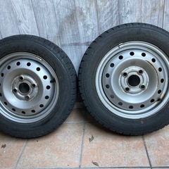 【売約済み】スタッドレスタイヤ・ホイール4本セット　155/65R13 73Q ホンダライフなどの画像