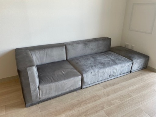 ベロア組み合わせソファ