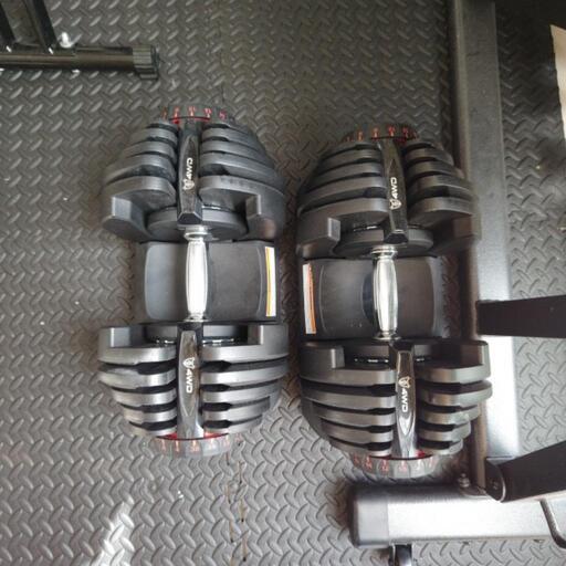 可変式ダンベル 2台セット 4-38kg