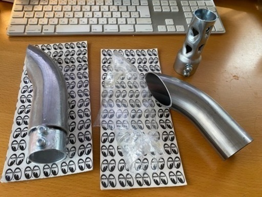 ターンアウト　マフラーエンド　45mm 2個セット