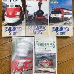 【無料】VHS ヨーロッパ　新幹線、列車ビデオ5本セットの画像