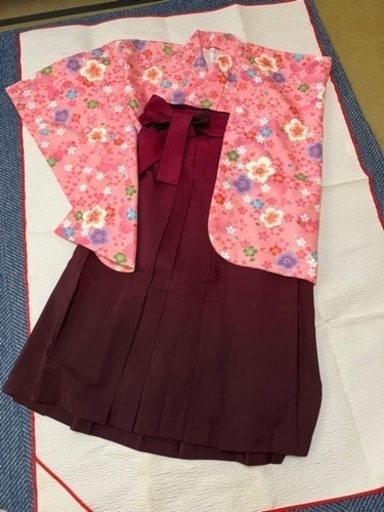 ポリエステル　小学生卒業袴セット