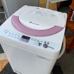 北九州市内配送無料保証付きシャープ SHARP ES-GE60N-P [全自動洗濯機 