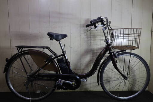 新基準美品！ブリヂストン アシスタベーシック A6B16 リチウム長持ちタイプ3.1AH 26インチ 3段 LED　茶色