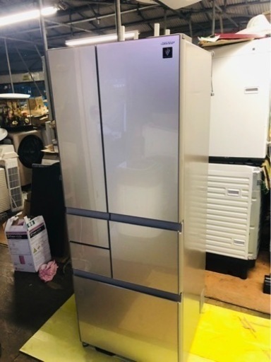 北九州市内配送無料　保証付き　シャープ SHARP SJ-GT50A-N [プラズマクラスター冷蔵庫 （501L・フレンチドア） 6ド