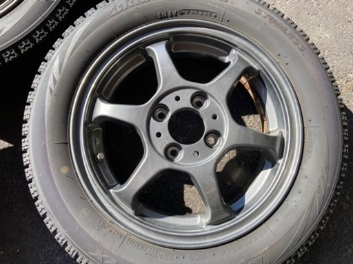 スタッドレスセット　155/65R14 ブリヂストン　溝有
