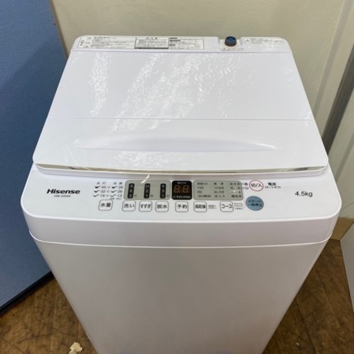 I740 ? 2022年製♪  Hisense 洗濯機 （4.5㎏） ⭐ 動作確認済 ⭐ クリーニング済