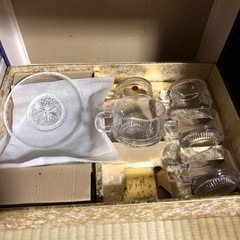 生活雑貨 食器　ガラスアイスティーセット　保谷クリスタル