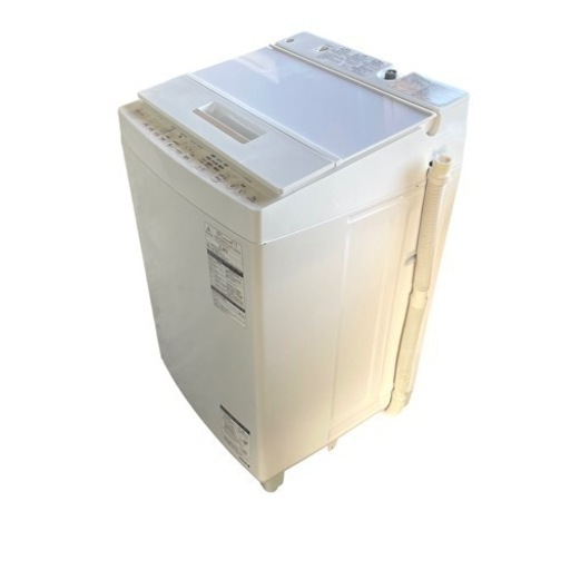 【ジ1122-26】【動作確認済み】大特価！TOSHIBA全自動洗濯機 7kg  2018年製AW-7D6（W）✨浸透ザブーン洗浄✨　