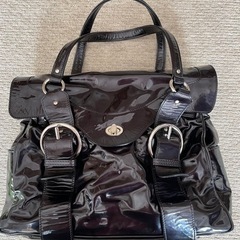 ジャックルコー　エナメルハンドバック