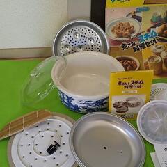 【未使用】KP/ホーロー鍋☆スチーム& 煮込み鍋☆お皿等☆セット☆カレンピーコック他の画像