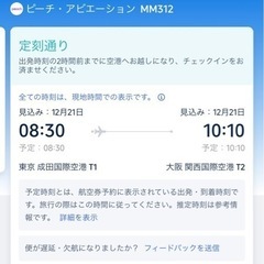ピーチ航空 （成田-関空）