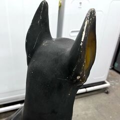 ドーベルマン オブジェ 高さ約84cm 置物 犬 番犬 玄関先 庭飾り リアルオブジェ ☆ 札幌市白石区 白石店 の画像