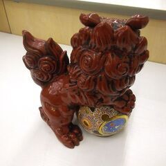 置物 狛犬 玉のり獅子 オブジェ 飾り 中古 札幌市厚別区 厚別店の画像