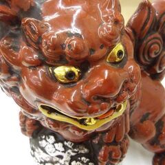 置物 狛犬 玉のり獅子 オブジェ 飾り 中古 札幌市厚別区 厚別店の画像