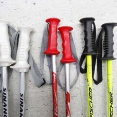 【恵庭】☆1セット500円☆スキー　スティック　中古品　PayPay支払いOK！の画像