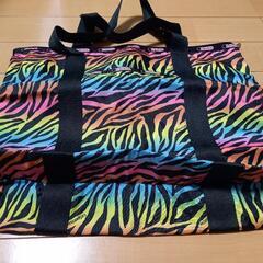 レスポ　LeSportsac　レスポートサック　ゼブラ柄　レインボー　トートバッグ　美品の画像