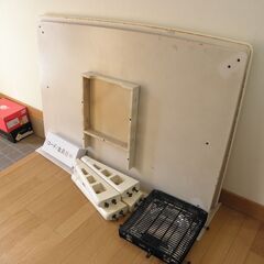 家具調こたつ　アイボリー（白系）120ｃｍ×78ｃｍ　大き目
