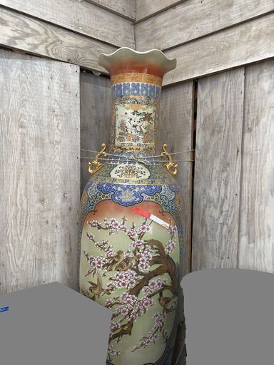 花器　中国骨董　大きな花瓶　置物【11/28　13時受付完全終了！】