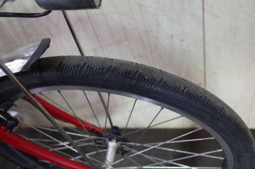 現行美品！ブリヂストン ハイディビー HY683 26インチ リチウム 8.7AH 3段 LED　赤色