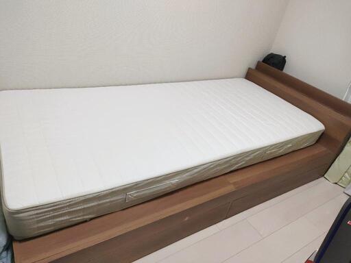 【美品IKEAのマットレス付き】シングルベット マットレス