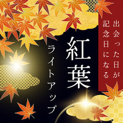 紅葉ライトアップ！！幻想的な夜のお散歩婚活！募集中！