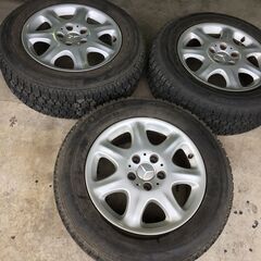 A255　スタッドレスタイヤ　3本　ホイール付き　225/60R...
