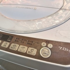 【決まりました】2020年製　SHARP 7.0kg 洗濯機の画像