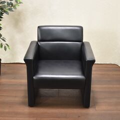 【ヤ取終了2/12】≪zyt1200ジ①≫ 内田洋行 肘付き 1Pソファ RP-52 応接家具 UCHIDA/ウチダ/RP-5シリーズ/両肘チェア/オフィス家具 51001-08