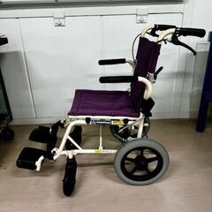 【中古】カワムラサイクル 簡易車いす 旅ぐるま ハイポリマータイ...