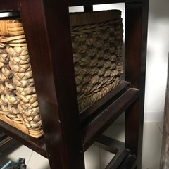エスニックな収納ラタン家具の画像