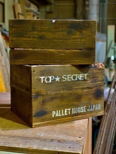 ハンドメイド　ビンテージパレットBOX