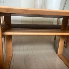 【受け渡し確定】ナガノインテリア　ダイニングテーブル&カウチ&コーナーカウチ3点set⭐︎の画像