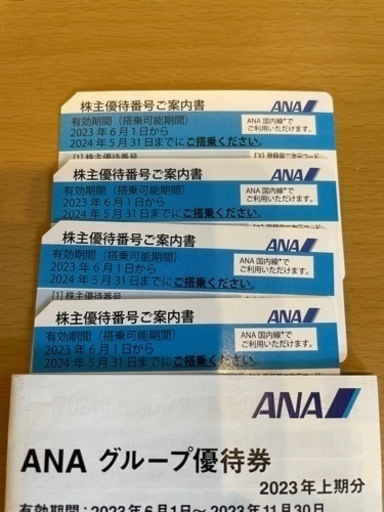 ANAの株主優待　2023年上期