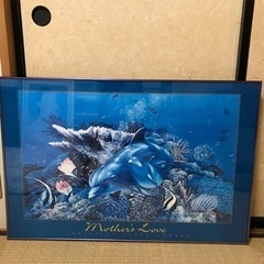 大判　ラッセン　額入りポスター