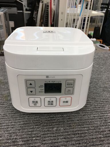 ★ジモティ割あり★ ニトリ 炊飯器  ３合 21年製 動作確認／クリーニング済み SJ4184