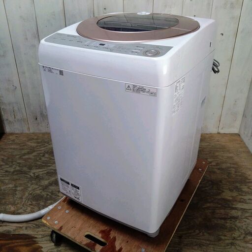 2/18終NH SHARP 全自動電気洗濯機 ES-GV10B-T 10.0kg 目立ったキズなし 動作確認済み 2018年製 菊HG