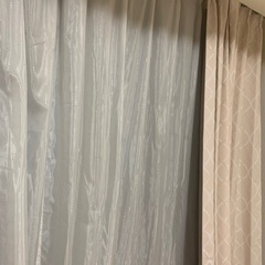 ニトリ　カーテン＋レースセットの画像