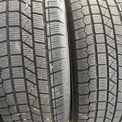 アルミホイール16×6.5J ＋48 PCD114.3   5穴　205/60R16 スタッドレス タイヤ付きの画像