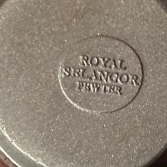 アンティーク　ブランド　シンガポール　ROYAL SELANGOR PEWTER カップ　２つ組の画像